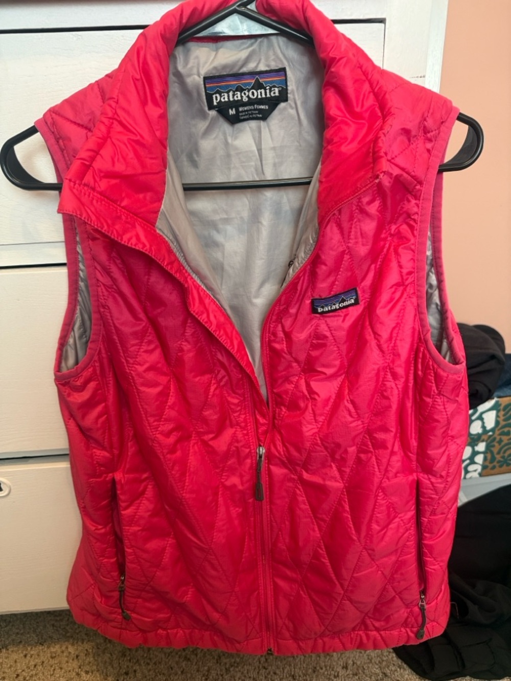 Patagonia Women's Quilted Insulated Vest - Hot Pink